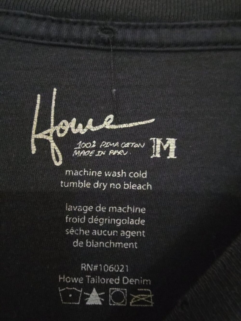 Howe Lion Graphic Tee Men's M Black Pima Cotton Short Sleeve - Picture 4 of 8